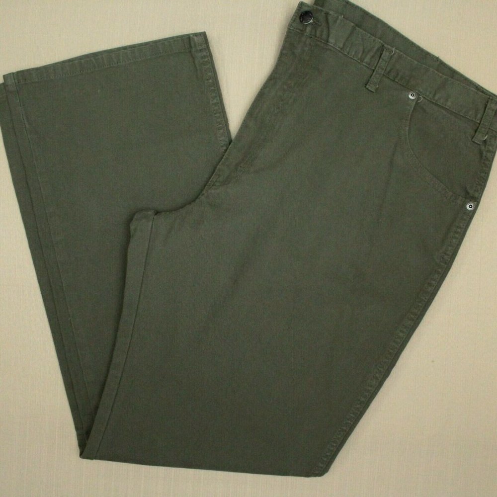 Dickies Dungaree Flex Duck Straight Leg Jeans Men's Size 44 X 32 Moss Green NWT - Picture 4 of 9